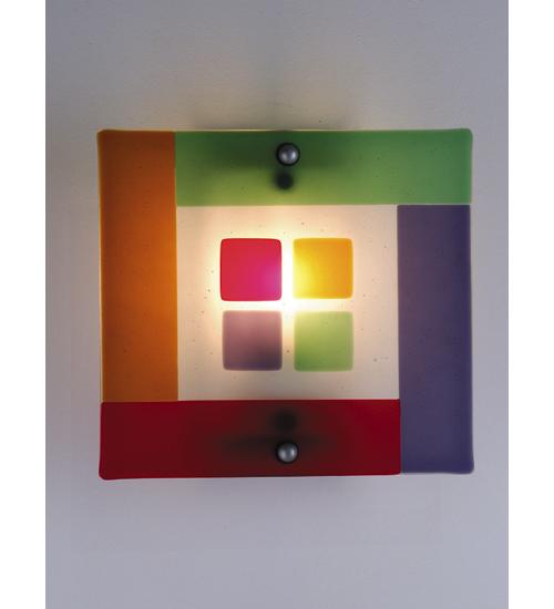 12"W Metro Fusion Psychedelic Baby Wall Sconce