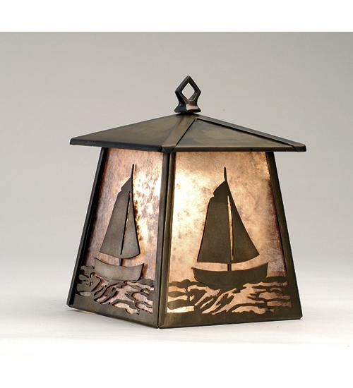 7" Wide Sailboat Hanging Wall Sconce