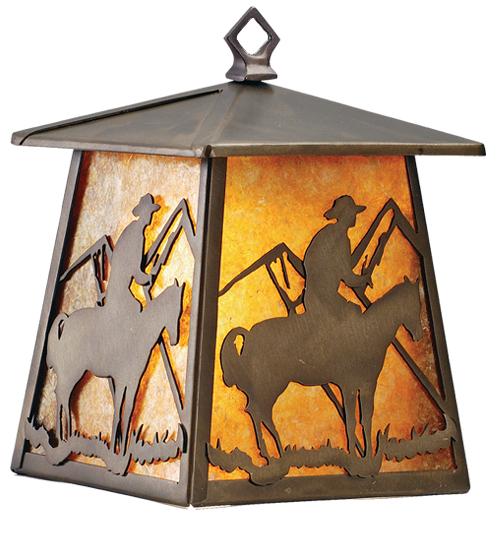 7.5"W Cowboy Hanging Wall Sconce