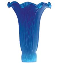 Meyda White 10202 - 3"W x 5"H Blue Lily Shade