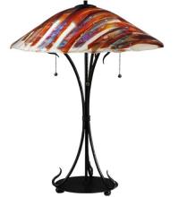 Meyda White 108321 - 28"H Marina Fused Glass Table Lamp