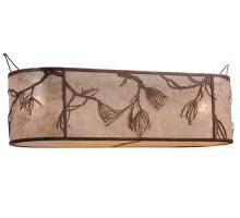 Meyda White 114147 - 44"L Whispering Pines Oblong Inverted Shade
