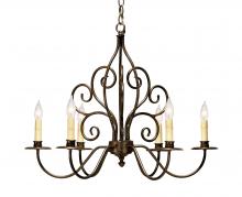 Meyda White 120793 - 28" Wide Eve 6 Light Chandelier