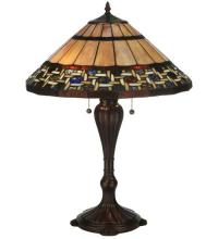 Meyda White 125114 - 25"H Ilona Table Lamp