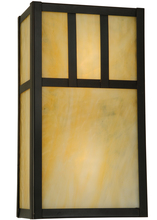 Meyda White 137475 - 6.5"W Hyde Park Double Bar Mission Wall Sconce