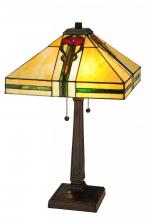 Meyda White 138117 - 23"H Parker Poppy Table Lamp