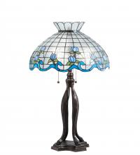 Meyda White 140466 - 31" High Roseborder Table Lamp