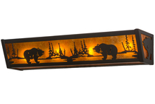 Meyda White 14346 - 24"W Bear at Lake Vanity Light