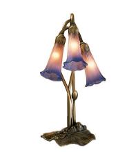 Meyda White 14670 - 16" High Pink/Blue Pond Lily 3 LT Accent Lamp