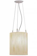 Meyda White 150735 - 10" Wide Cilindro De Marfil Lino Pendant