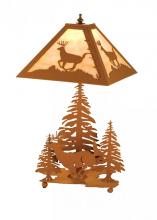 Meyda White 15268 - 22"H Lone Deer Table Lamp