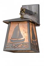 Meyda White 172153 - 7" Wide Sailboat Wall Sconce