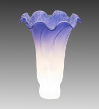 Meyda White 184573 - 4" Wide X 6" High Blue/White Pond Lily Shade