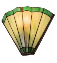 Meyda White 189865 - 11" Wide Wide Caprice Wall Sconce