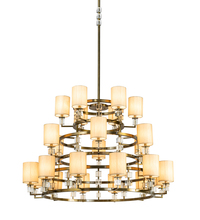 Meyda White 190159 - 60" Wide Montecito Ritz 24 Light Chandelier