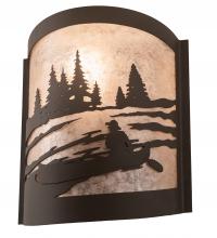Meyda White 200795 - 10" Wide Canoe At Lake Right Wall Sconce