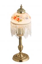 Meyda White 202647 - 6" Wide Roussillon Rose Bouquet Table Lamp