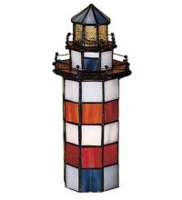 Meyda White 20538 - 10"H The Lighthouse on Hilton Head Accent Lamp