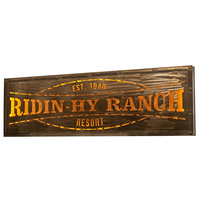 Meyda White 214361 - 79" Wide Ridin Hy Personalized Sign