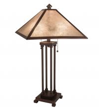 Meyda White 218345 - 28" High Mission Prime Table Lamp