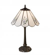 Meyda White 218823 - 21" High Roses Table Lamp