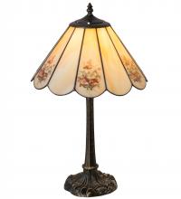 Meyda White 218834 - 21" High Pansies Table Lamp