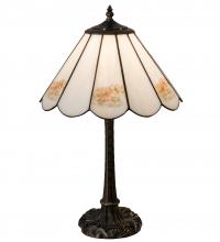 Meyda White 218840 - 21" High Roses Table Lamp
