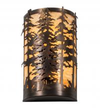 Meyda White 219377 - 12" Wide Tall Pines Wall Sconce