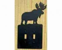 Meyda White 22378 - Moose Double Switch Plate