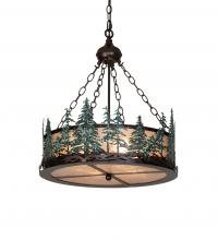Meyda White 226960 - 22" Wide Tall Pines Inverted Pendant