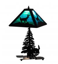 Meyda White 228148 - 21" High Lone Deer Table Lamp