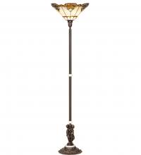 Meyda White 228408 - 74" High Shell with Jewels Floor Lamp
