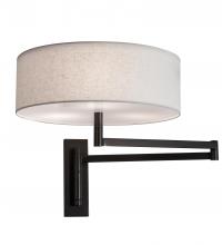 Meyda White 228503 - 30" Wide Cilindro Textrene Wall Sconce