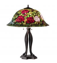 Meyda White 229111 - 30" High Tiffany Rosebush Table Lamp