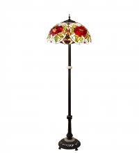Meyda White 230195 - 62" High Renaissance Rose Floor Lamp