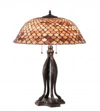 Meyda White 230385 - 30" High Fishscale Table Lamp