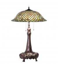 Meyda White 230465 - 31" High Tiffany Fishscale Table Lamp