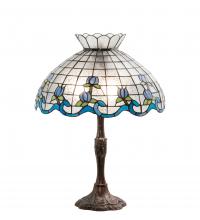 Meyda White 232793 - 26" High Roseborder Table Lamp
