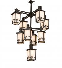 Meyda White 236281 - 40" Wide Hyde Park Apple Branch 9 Light Chandelier