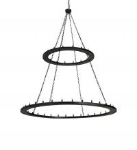 Meyda White 236362 - 84" Wide Loxley 48 Light Two Tier Chandelier