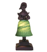 Meyda White 24094 - 13.5"H Silhouette Prairie Lady Accent Lamp