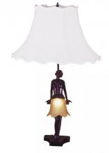 Meyda White 24172 - 17"H Silhouette 30's Lady Accent Lamp