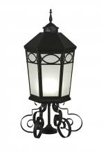 Meyda White 243501 - 16" Wide Restored Taft 1 Light Lantern Post Mount