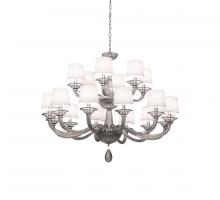 Meyda White 245498 - 48" Wide Murano Almaden Southland 18 Light Chandelier..