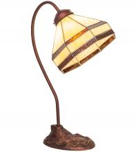 Meyda White 247793 - 18" High Topridge Desk Lamp
