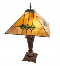 Meyda White 253025 - 26" High Martini Mission Table Lamp