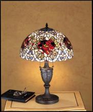 Meyda White 26674 - 24" High Renaissance Rose Table Lamp