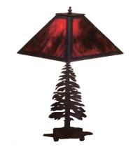 Meyda White 26724 - 21"H Tall Pines Table Lamp