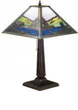 Meyda White 26759 - 21.5"H Bear Creek Table Lamp