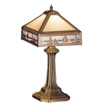 Meyda White 26836 - 19" High Sailboat Mission Accent Lamp